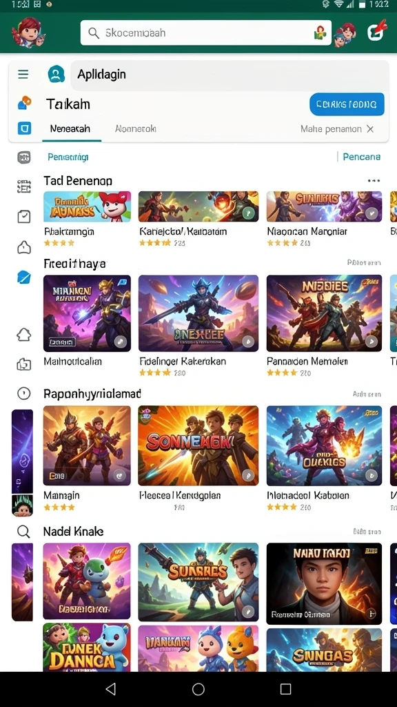 Screenshot memperlihatkan fitur bonus yang menguntungkan.