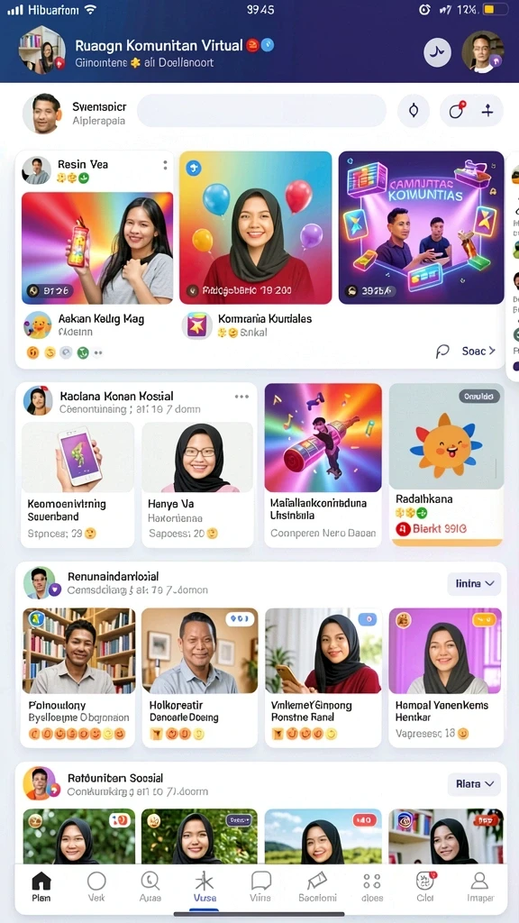 Screenshot menunjukkan pemandangan indah dunia fantasi.