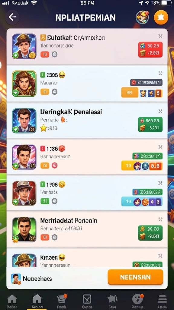 Tantangan menarik di setiap level yang harus diselesaikan.