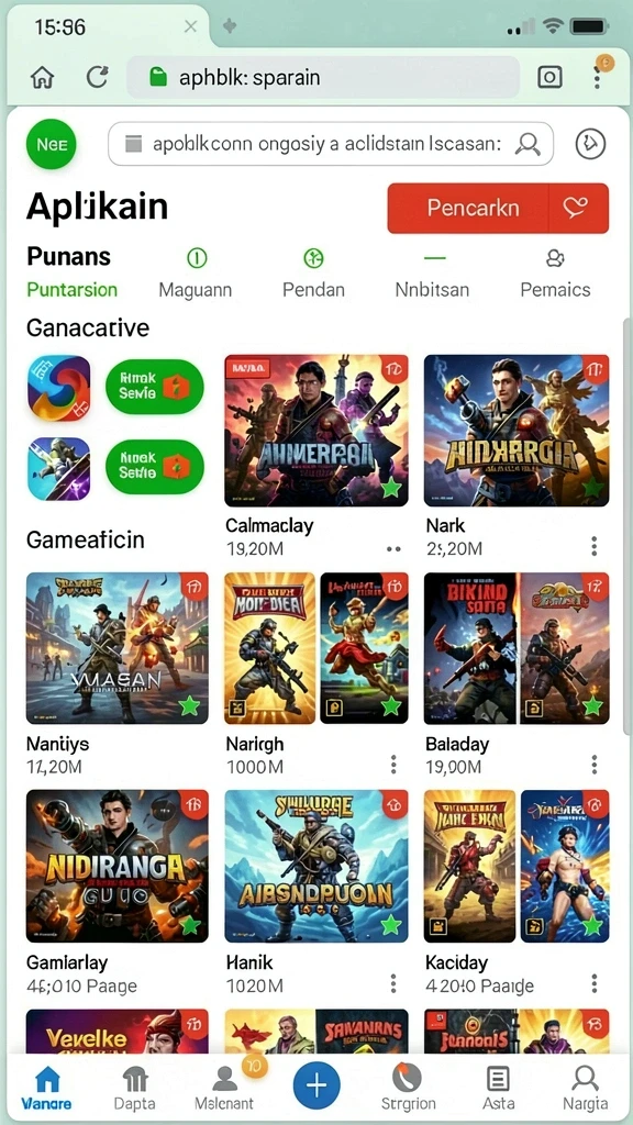 Beragam pilihan permainan untuk setiap selera.