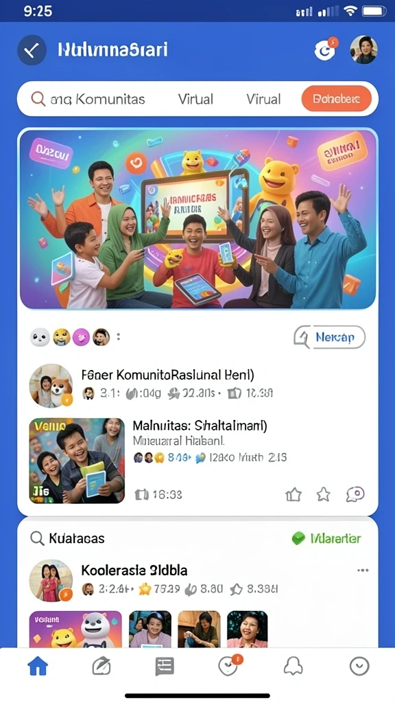 Fitur live chat untuk berinteraksi dengan pemain lain.