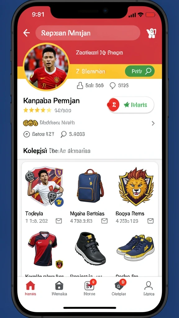 Fitur permainan live casino dengan dealer nyata.