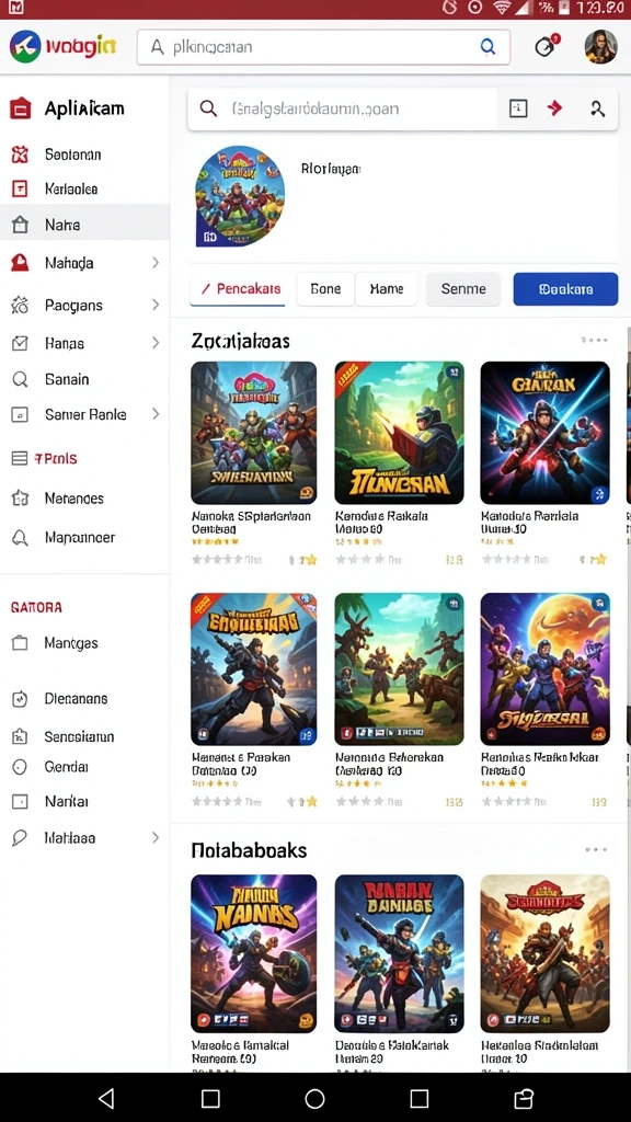 Tampilan awal yang menarik dan intuitif.