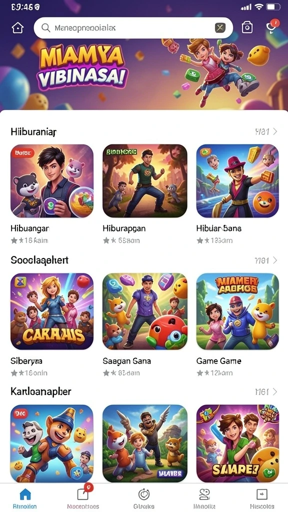 Berbagai opsi permainan menarik menunggu Anda.
