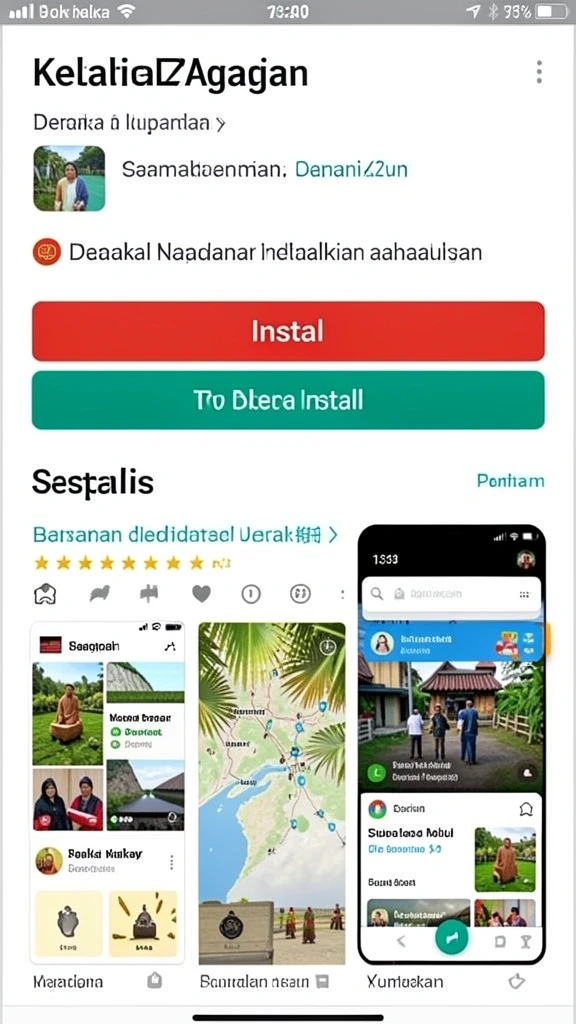 Tampilkan karakter utama di pulau yang penuh misteri.