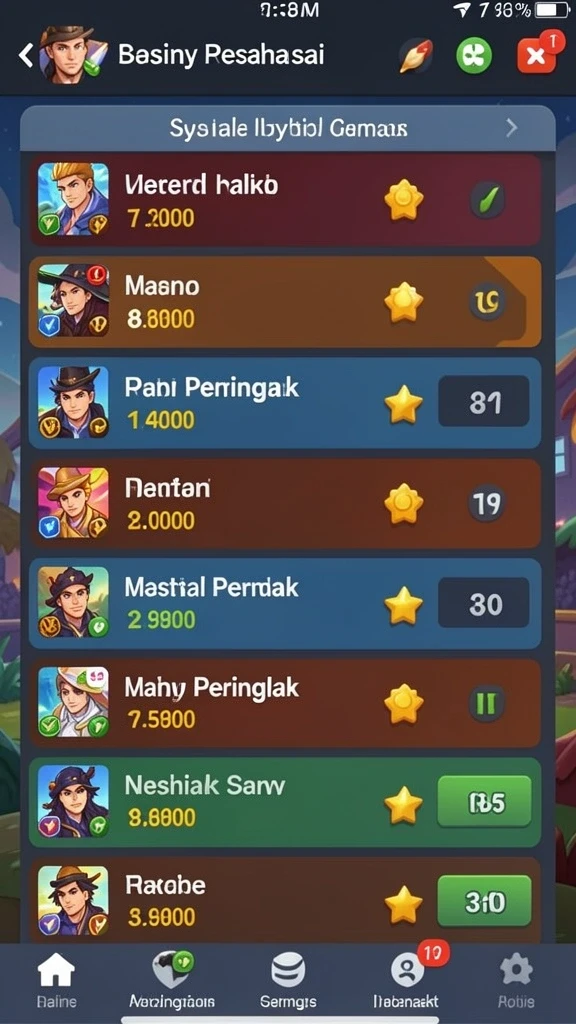 Karakter dengan kemampuan unik untuk dipilih.