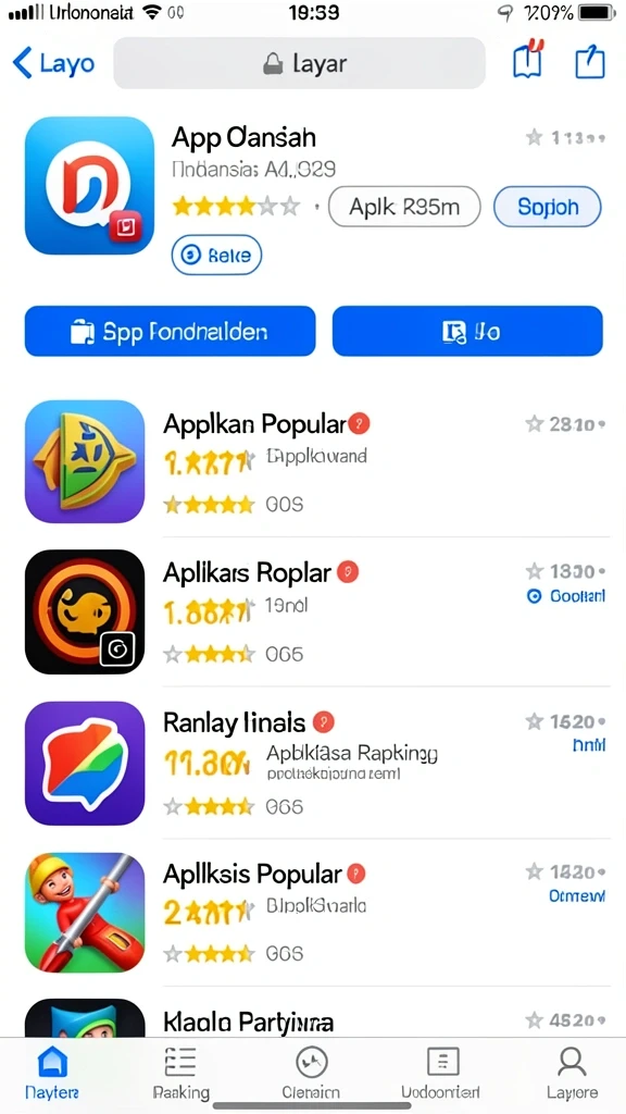 Screenshot menampilkan karakter lucu dalam dunia penuh warna.