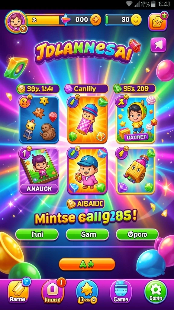 Screenshot memperlihatkan fitur bonus yang menguntungkan.