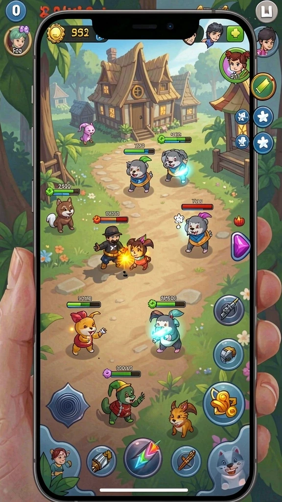 Mode multiplayer yang memungkinkan bermain dengan teman.