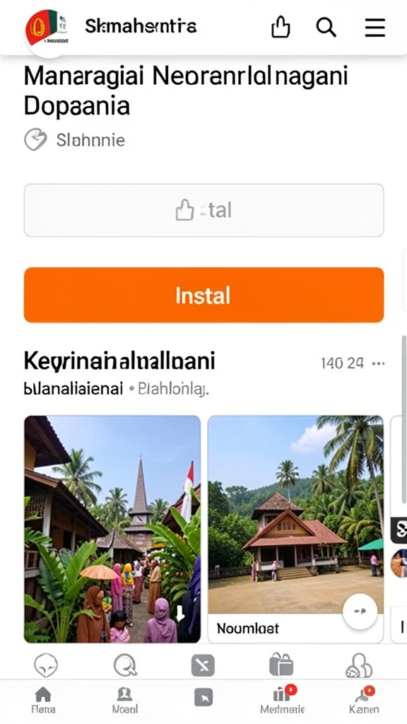 Tampilan awal aplikasi yang menarik dan mudah dinavigasi.