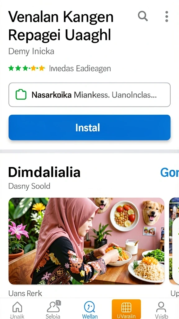 Tampilan antarmuka yang sederhana dan menarik.