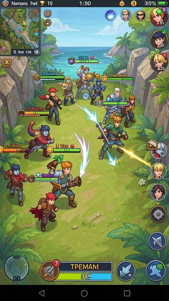 Fitur multiplayer yang memungkinkan bermain bersama teman.