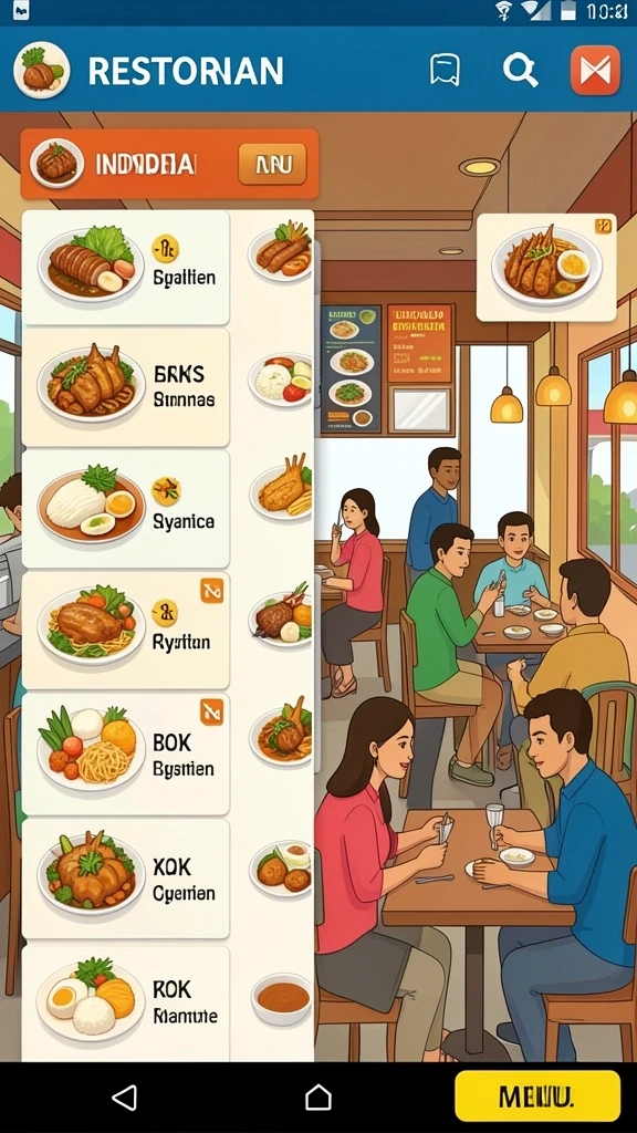 Tampilan grafis yang memukau di dunia fantasi.