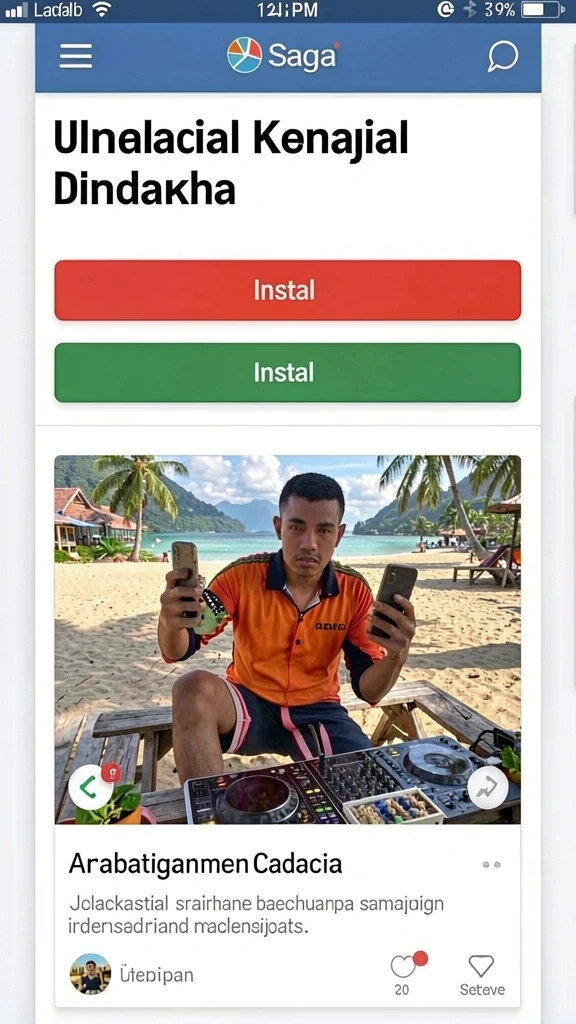 Tampilan antarmuka yang intuitif dan menarik.
