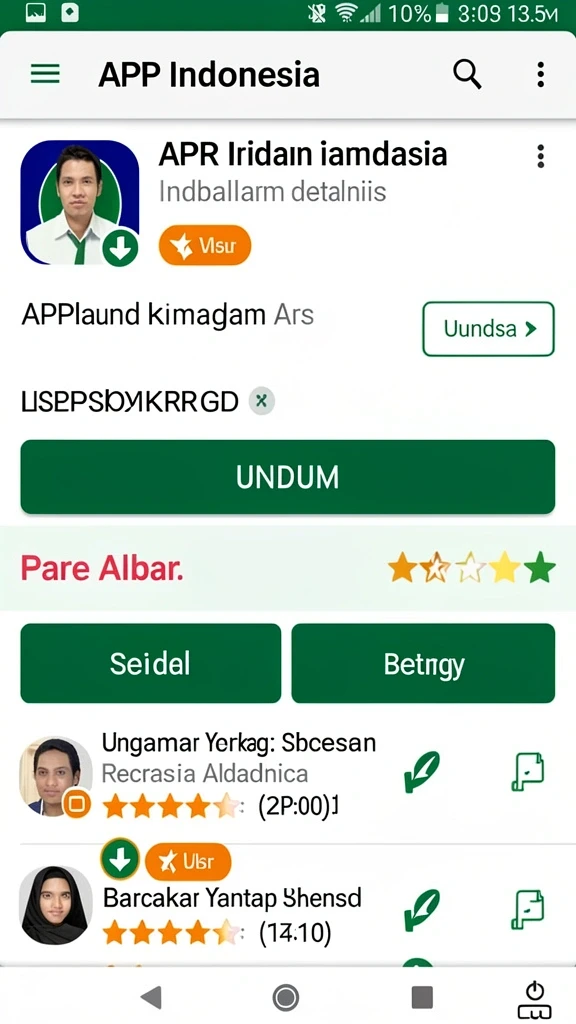 Tampilan menu utama yang menarik dan interaktif.
