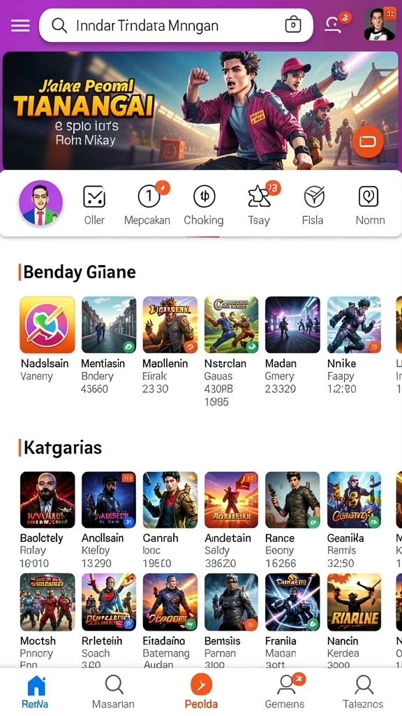 Tangkapan layar memperlihatkan mode kompetitif antar pemain.