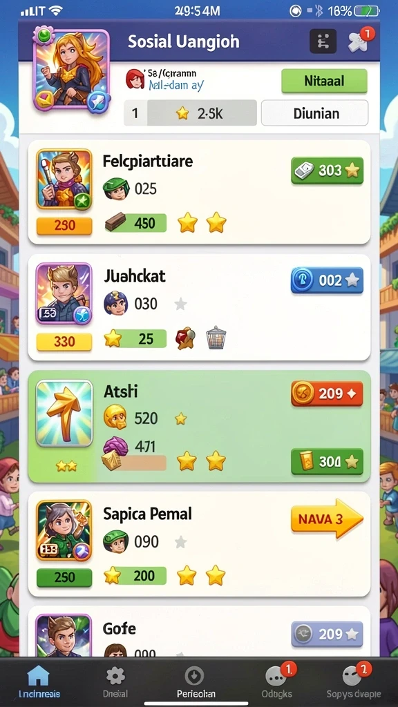 Screenshot menunjukkan dunia fantasi yang indah.