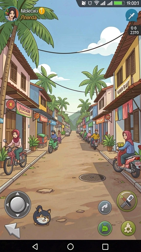 Tampilkan karakter utama V21 dalam aksi.