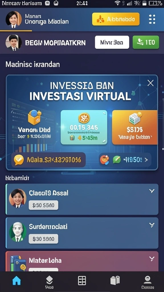Pemandangan meja poker yang mendebarkan dalam permainan.
